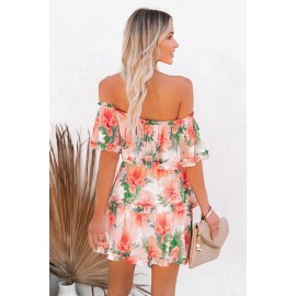 Off The Shoulder Ruffle Floral Dress Off The Shoulder Ruffle Floral Dress